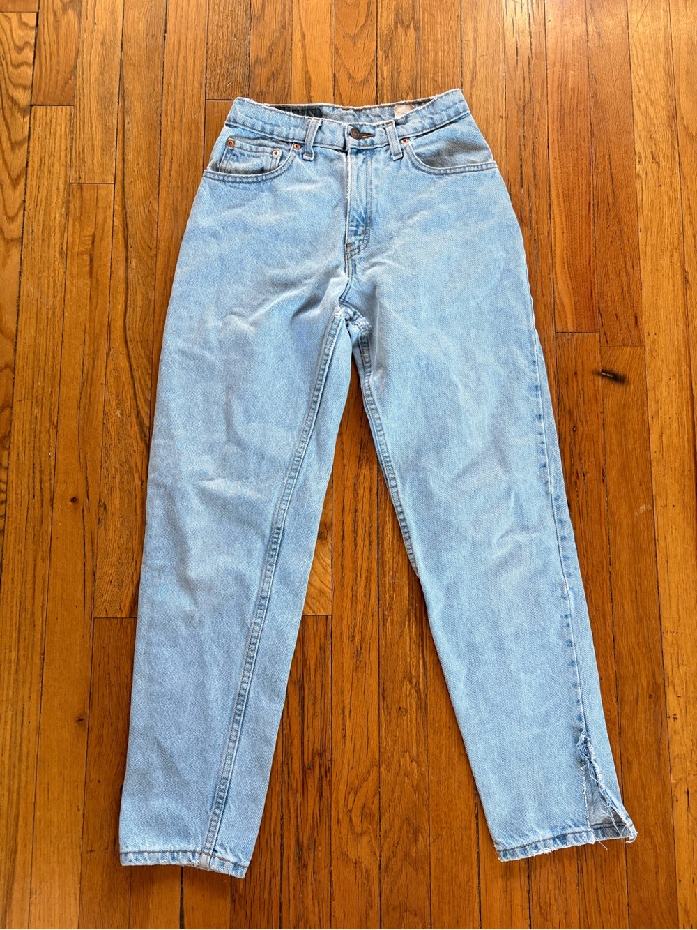 90s Vintage Levi's Light Blue High-Rise Tapered Jeans